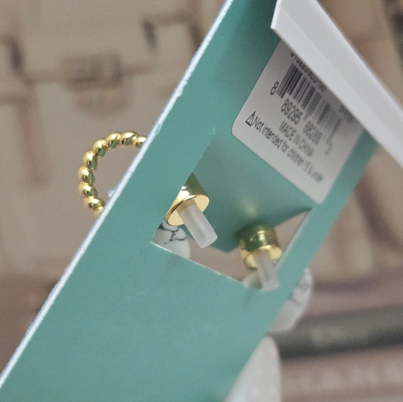 Kurt Geiger Heart Evil Eye Dangle Earrings NWT - Picture 3 of 4